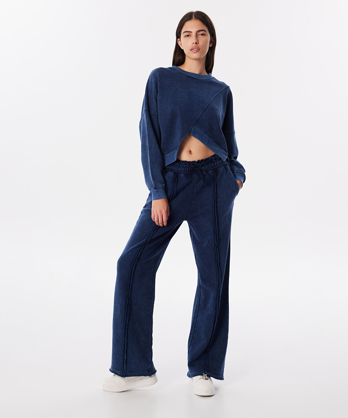 Velour pantalon hotsell