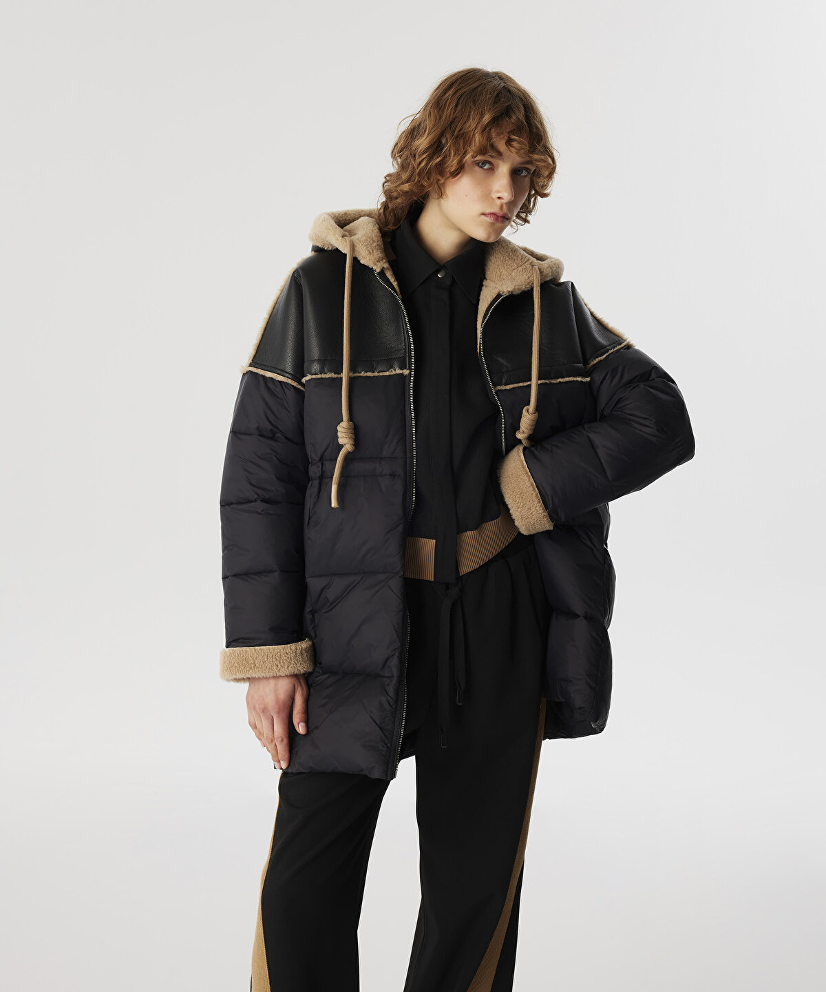 Siyah KUMA MIX PUFFER MONT TW6240012046001 TWIST