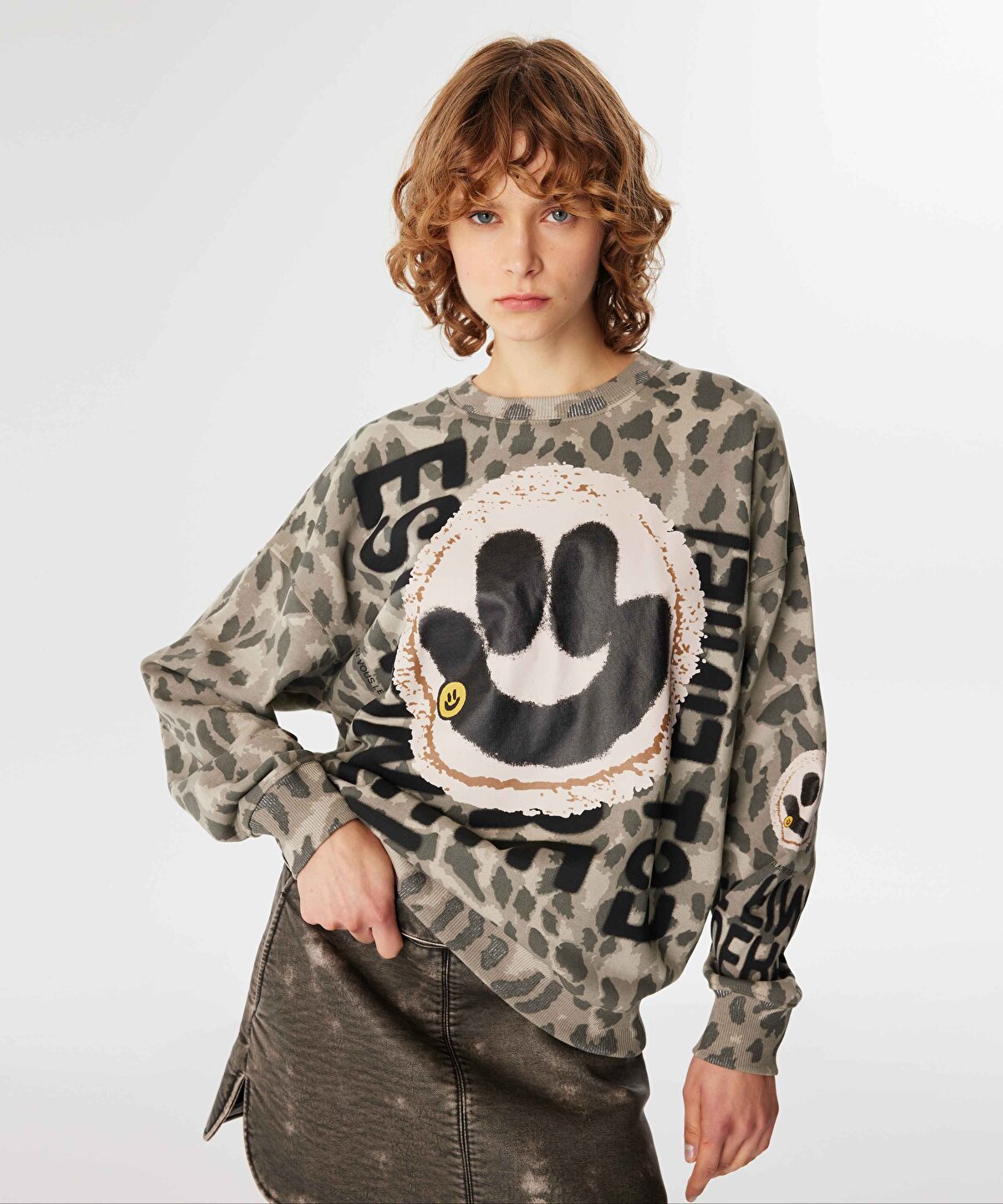 Sweatshirt leopard print shop