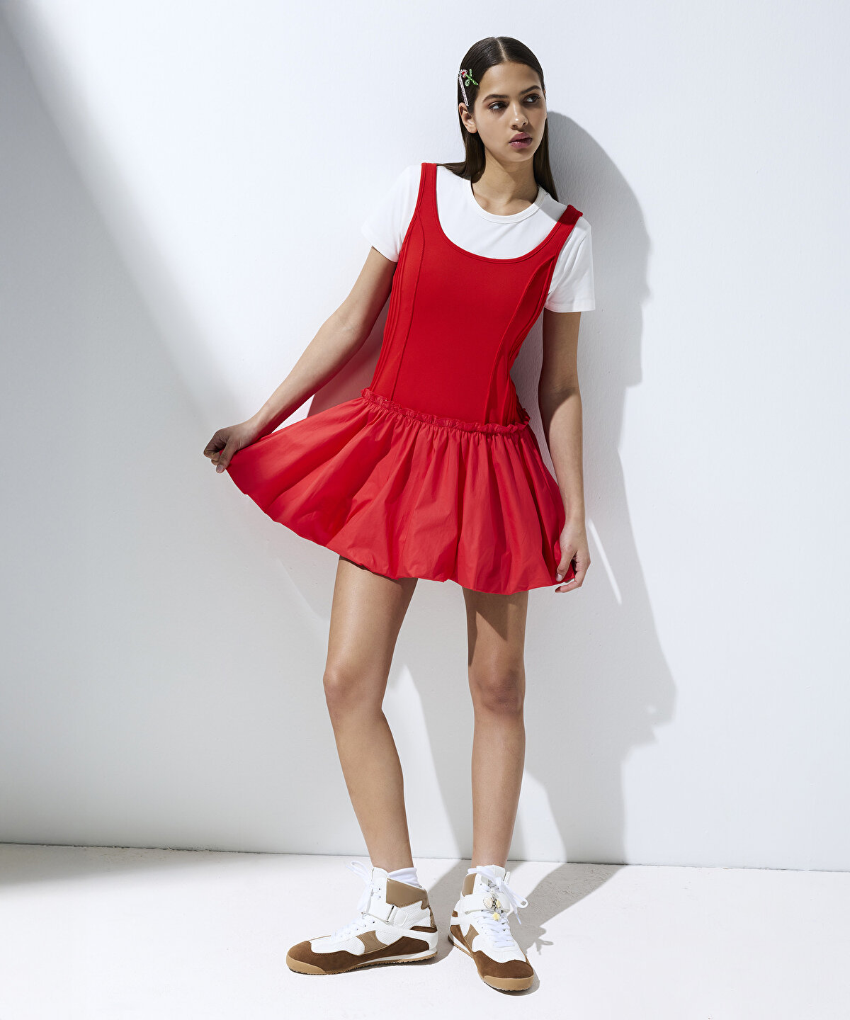 KUMAŞ MIX ELBİSE - 1