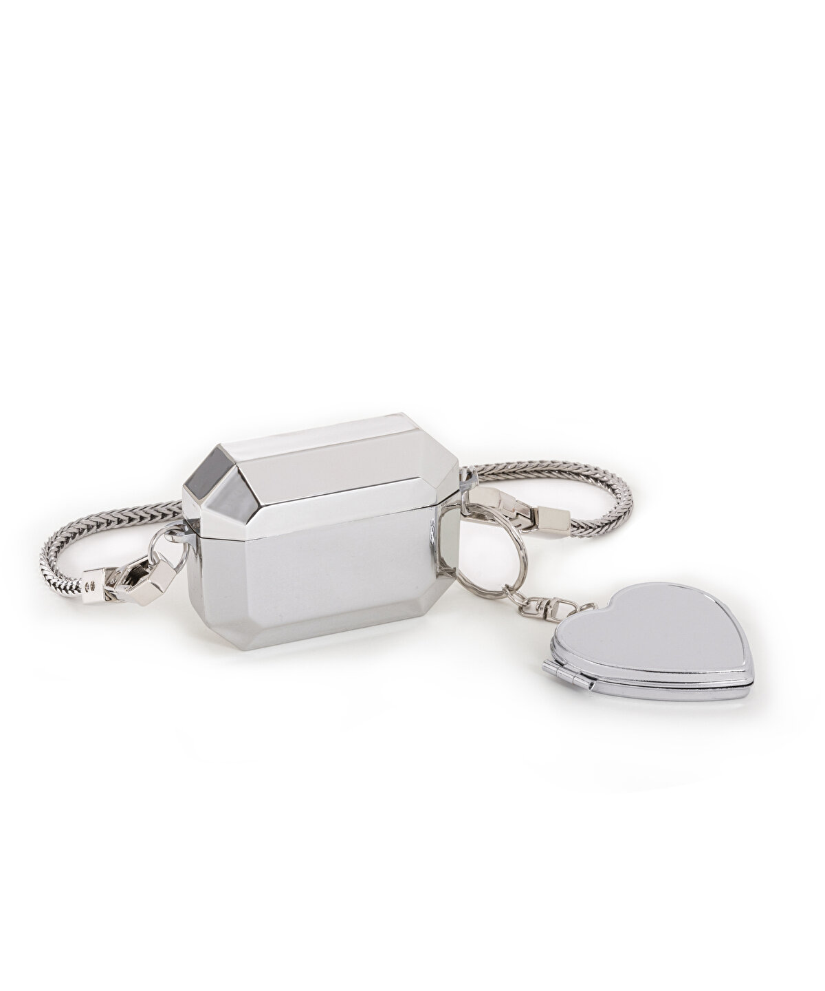 METALİK DOKULU AIRPODS PRO KULAKLIK KILIFI - 1