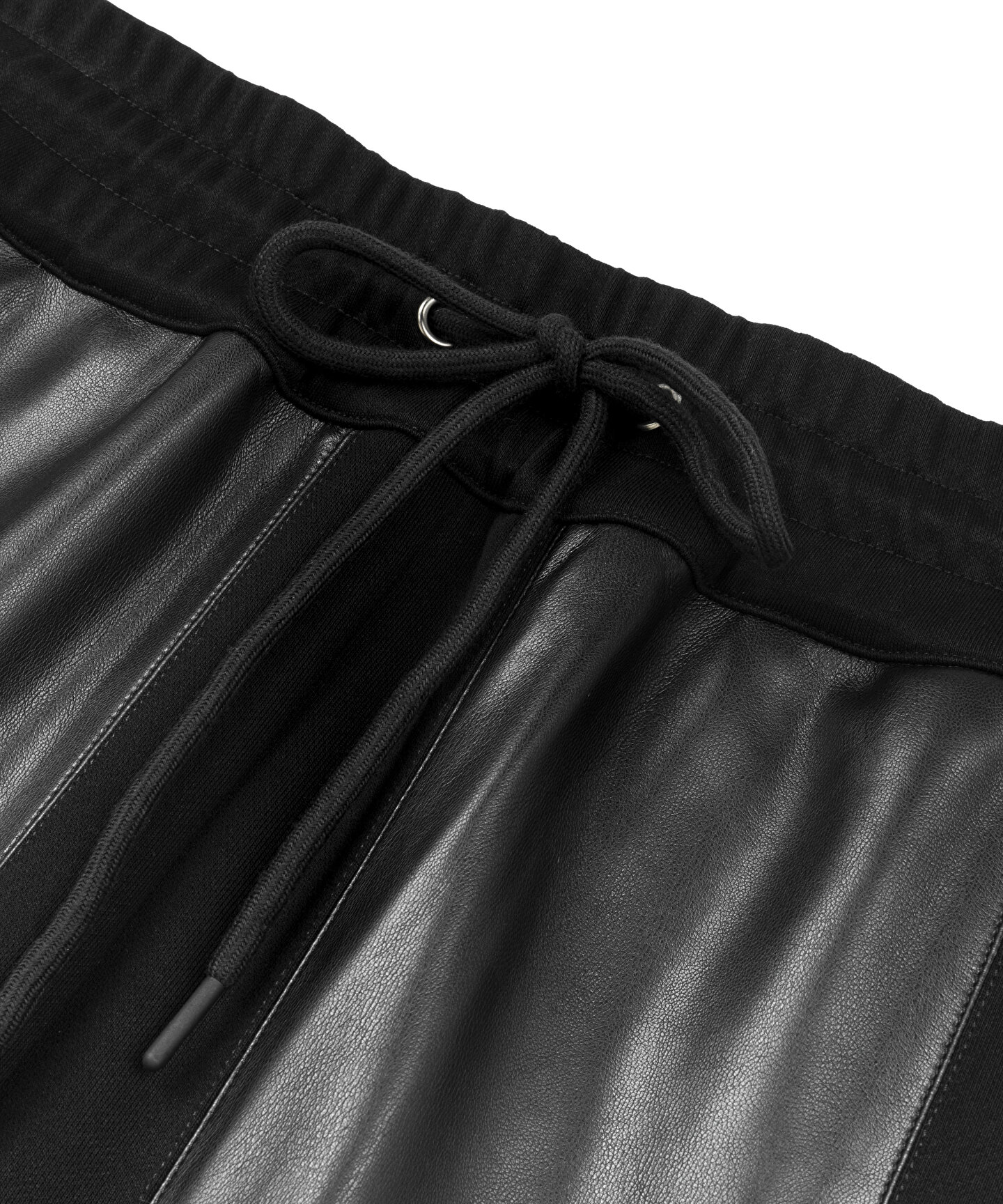 Siyah SUNİ DERİ MIX PANTOLON TW6240003181001 | TWIST