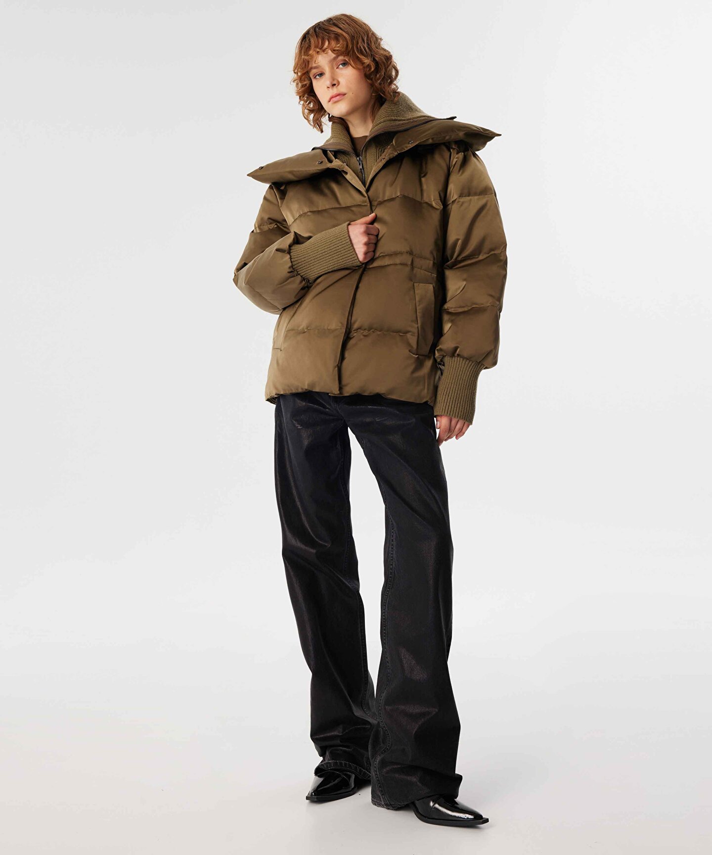 Haki TRİKO MIX PUFFER MONT TW6240012158022 | TWIST