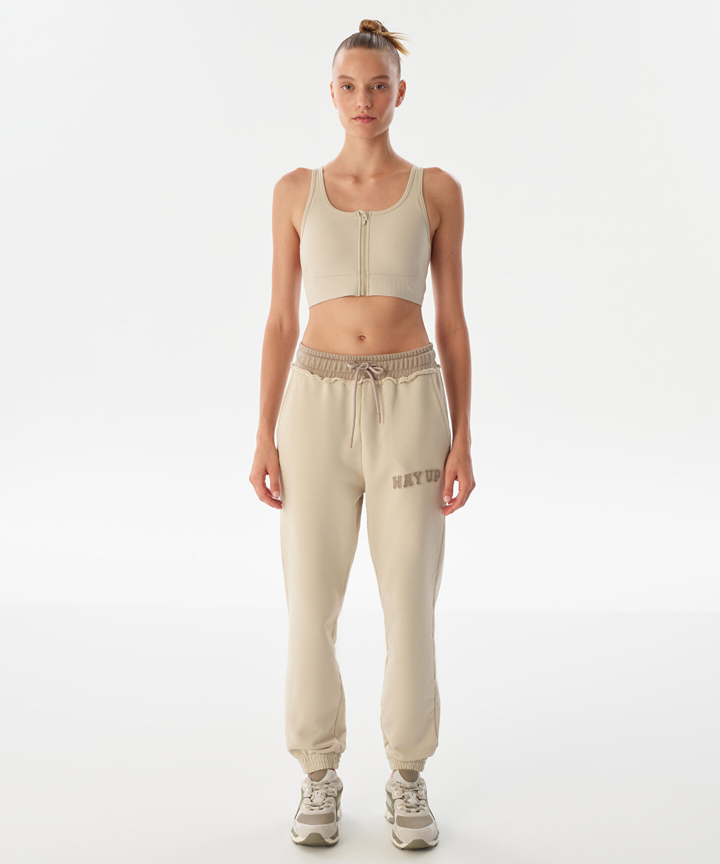 Ekru JOGGER PANTOLON TW6240028001082 | TWIST