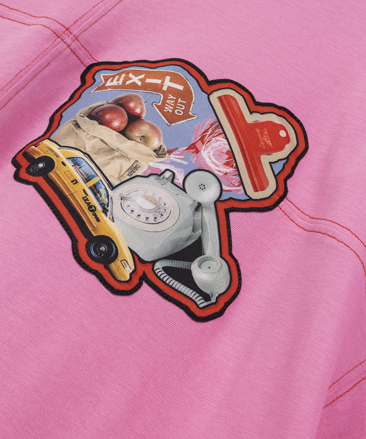 Pembe GÖRSEL BASKILI T-SHIRT TW6240070079033 | TWIST