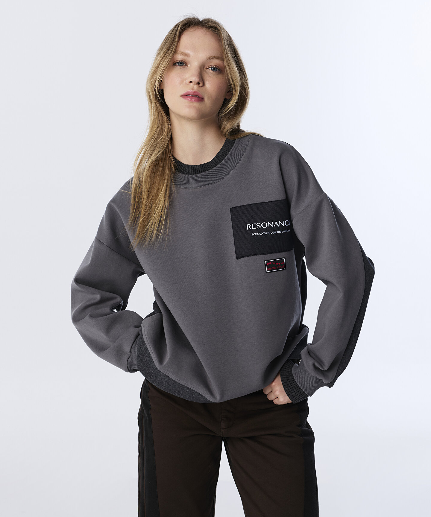 Gri SWEATSHIRT TW6250091056005 | TWIST