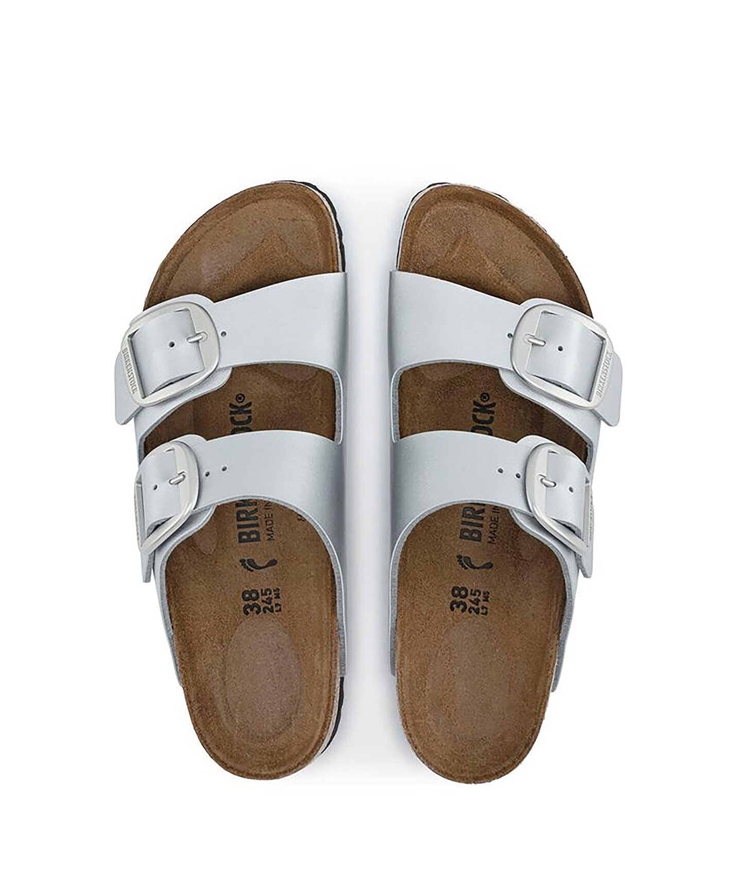 Gümüş BIRKENSTOCK ARIZONA BIG BUCKLE BF METALLIC TERLİK