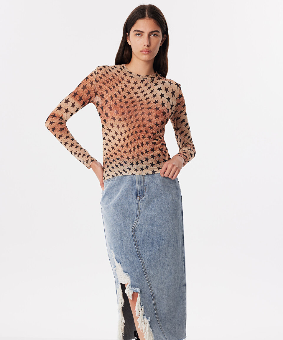 Bej T-SHIRT TW6240070034003 | TWIST